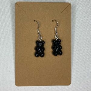 Black Gummy Bear Earrings